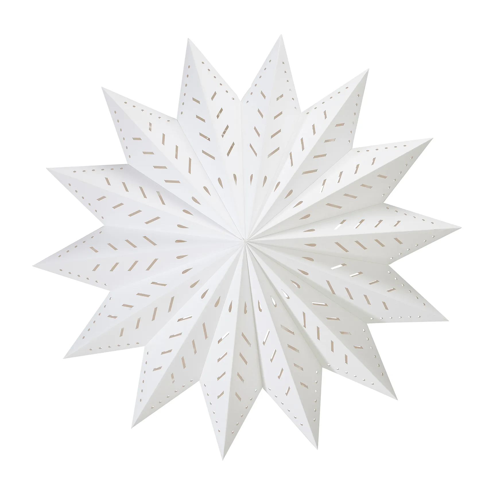 Stella dell'Avvento Alfa, Bianco, 50 cm PR Home