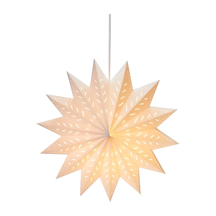 Stella dell'Avvento Alfa - Bianco, 60 cm - PR Home