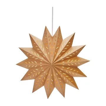 Stella dell'Avvento Alfa, marrone - Marrone, 50 cm - PR Home