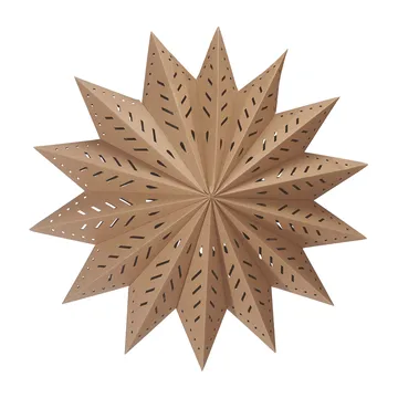 Stella dell'Avvento Alfa, marrone - Marrone, 50 cm - PR Home