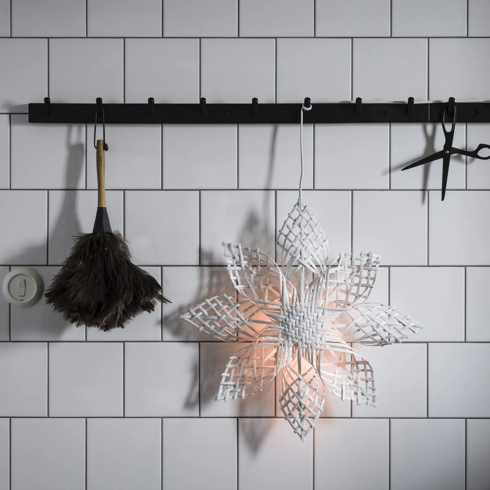 Stella di Natale Anna, bianca, 45 cm PR Home