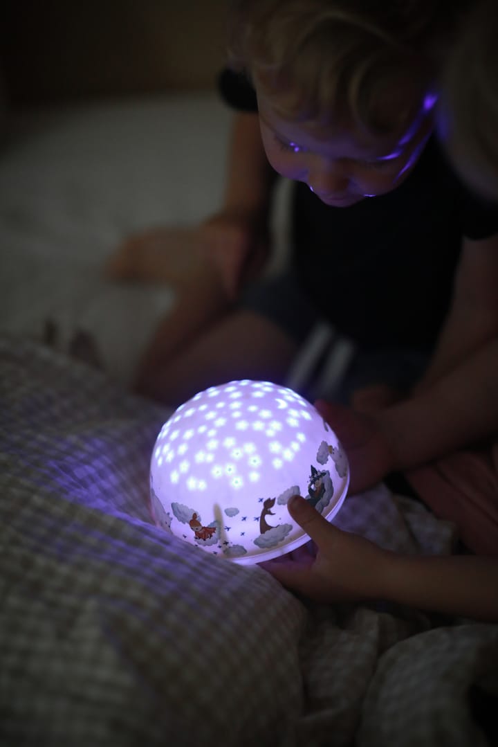 Lampada notturna Mumin con cielo stellato e musica, Giallo Rätt Start