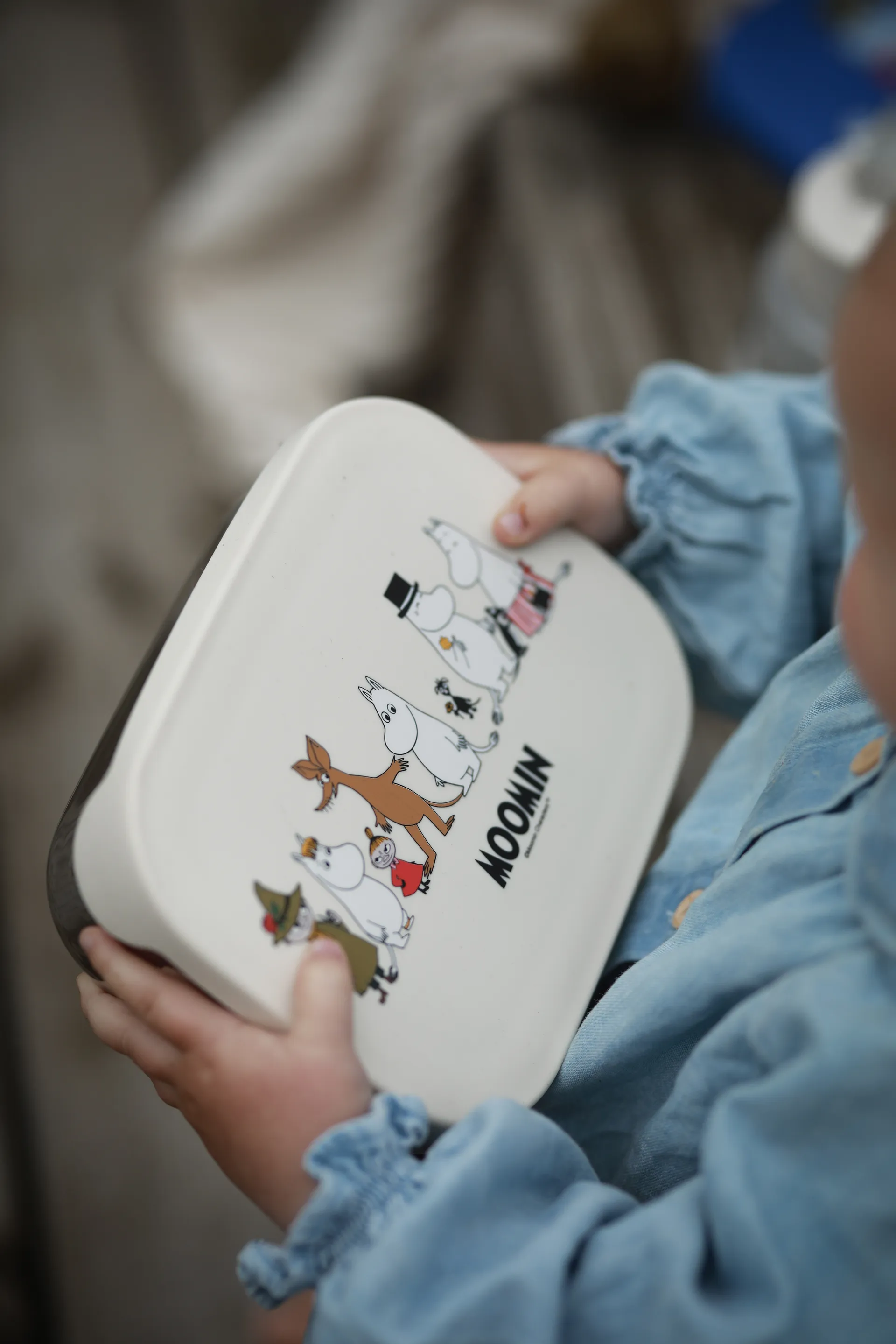 Lunchbox in metallo Mumin Famiglia 13x17 cm, Beige Rätt Start