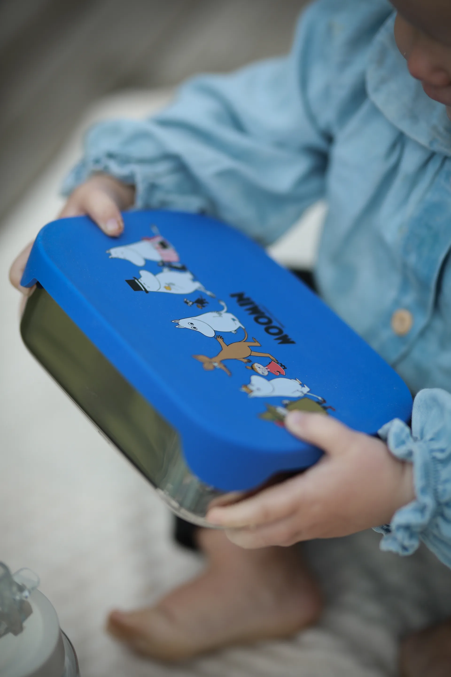 Lunchbox in metallo Mumin Famiglia 13x17 cm, Blu Rätt Start