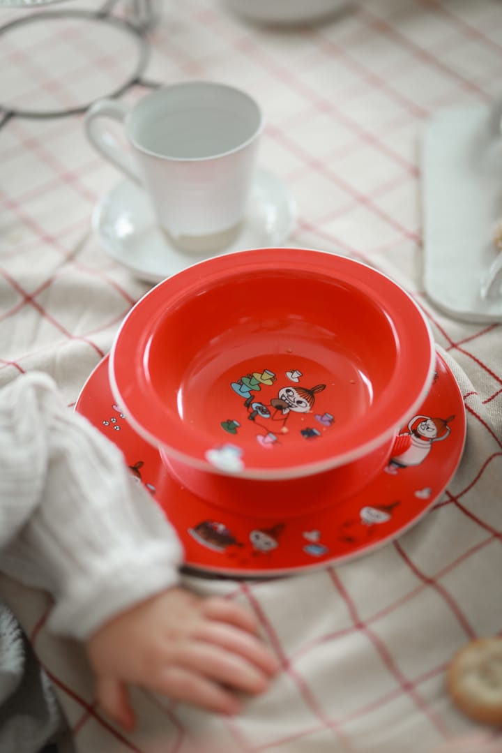 Piatto con ventosa Mumin Lilla My Ø15,5 cm, Rosso Rätt Start