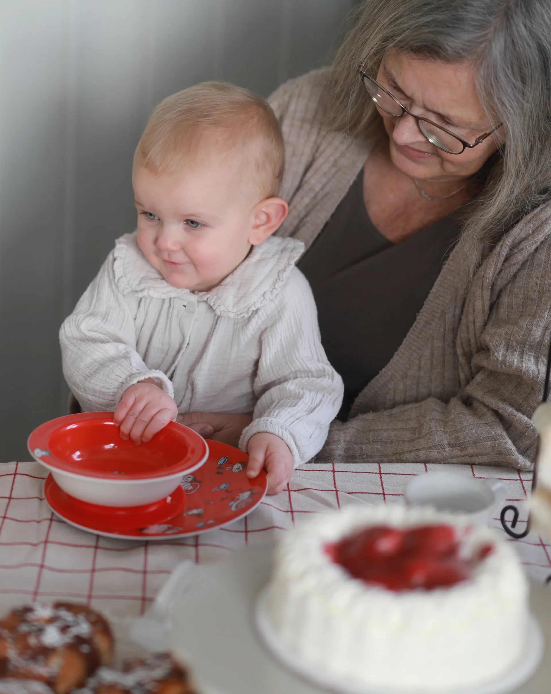 Piatto con ventosa Mumin Lilla My Ø15,5 cm, Rosso Rätt Start