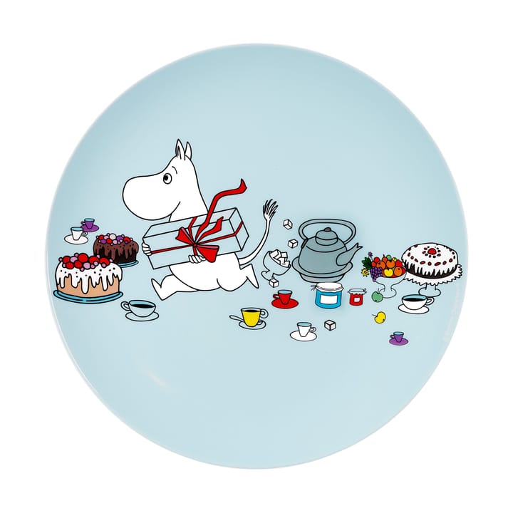 Piatto piano Mumin Picknick Ø19,5 cm - Azzurro  - Rätt Start