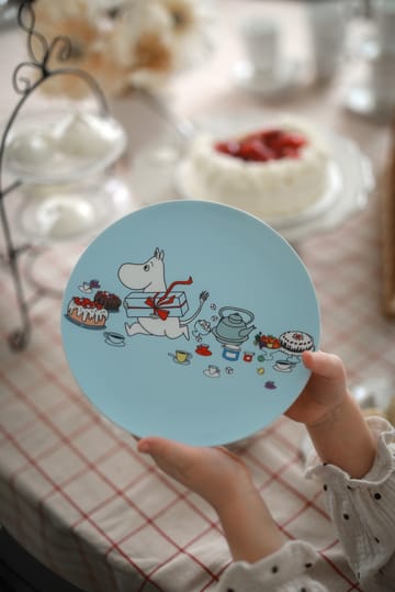 Piatto piano Mumin Picknick Ø19,5 cm - Azzurro  - Rätt Start