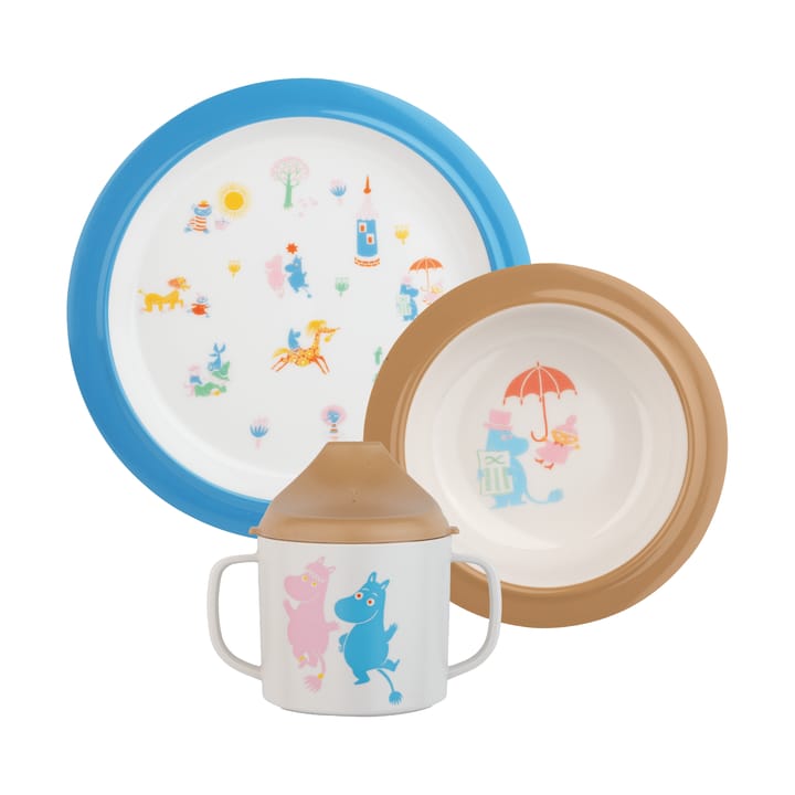 Servizio per bambini 3 pezzi Mumin 80  - Multi - Rätt Start