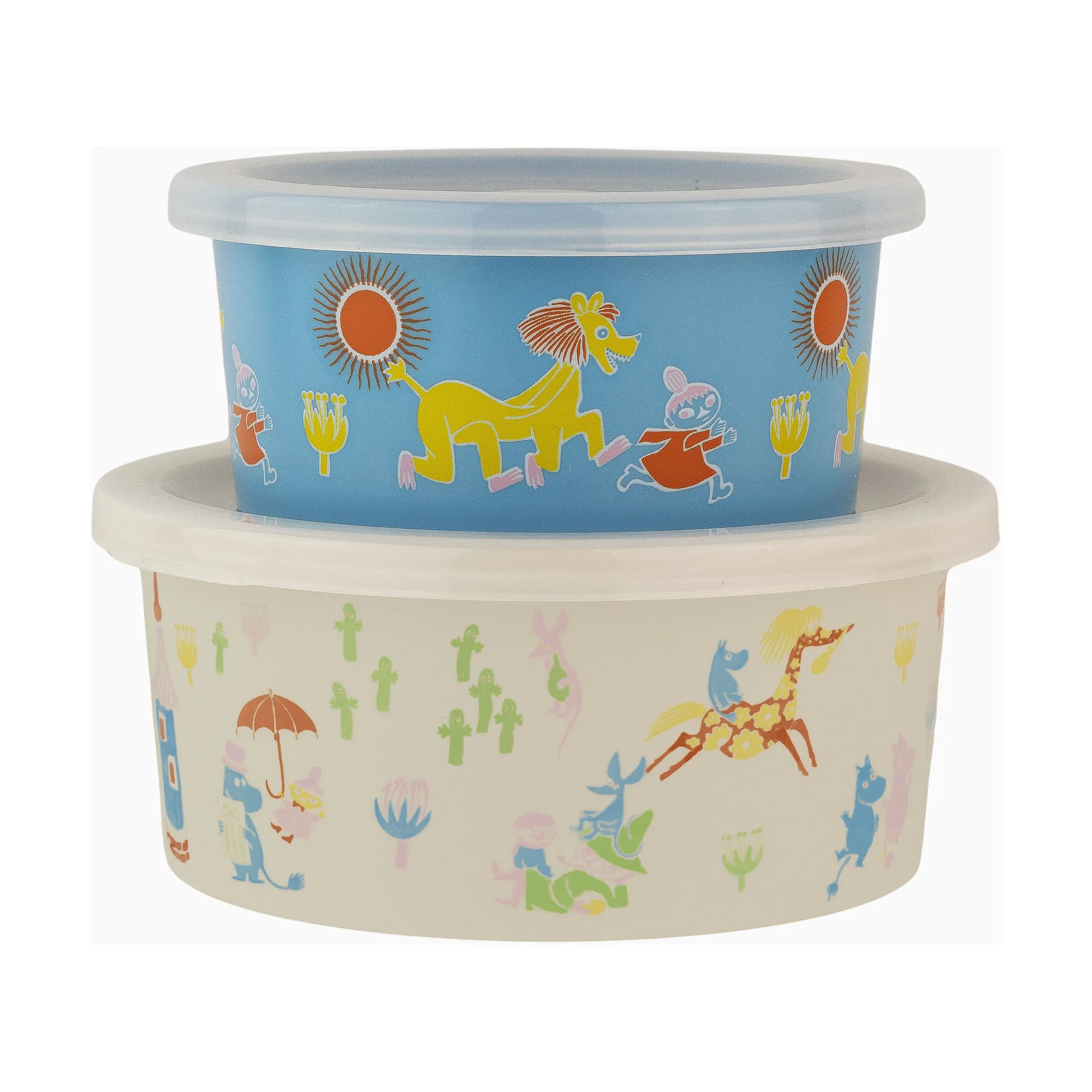 Snackbox 2 pezzi Mumin 80, Beige-blu Rätt Start