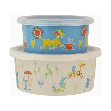 Snackbox 2 pezzi Mumin 80 - Beige-blu - Rätt Start