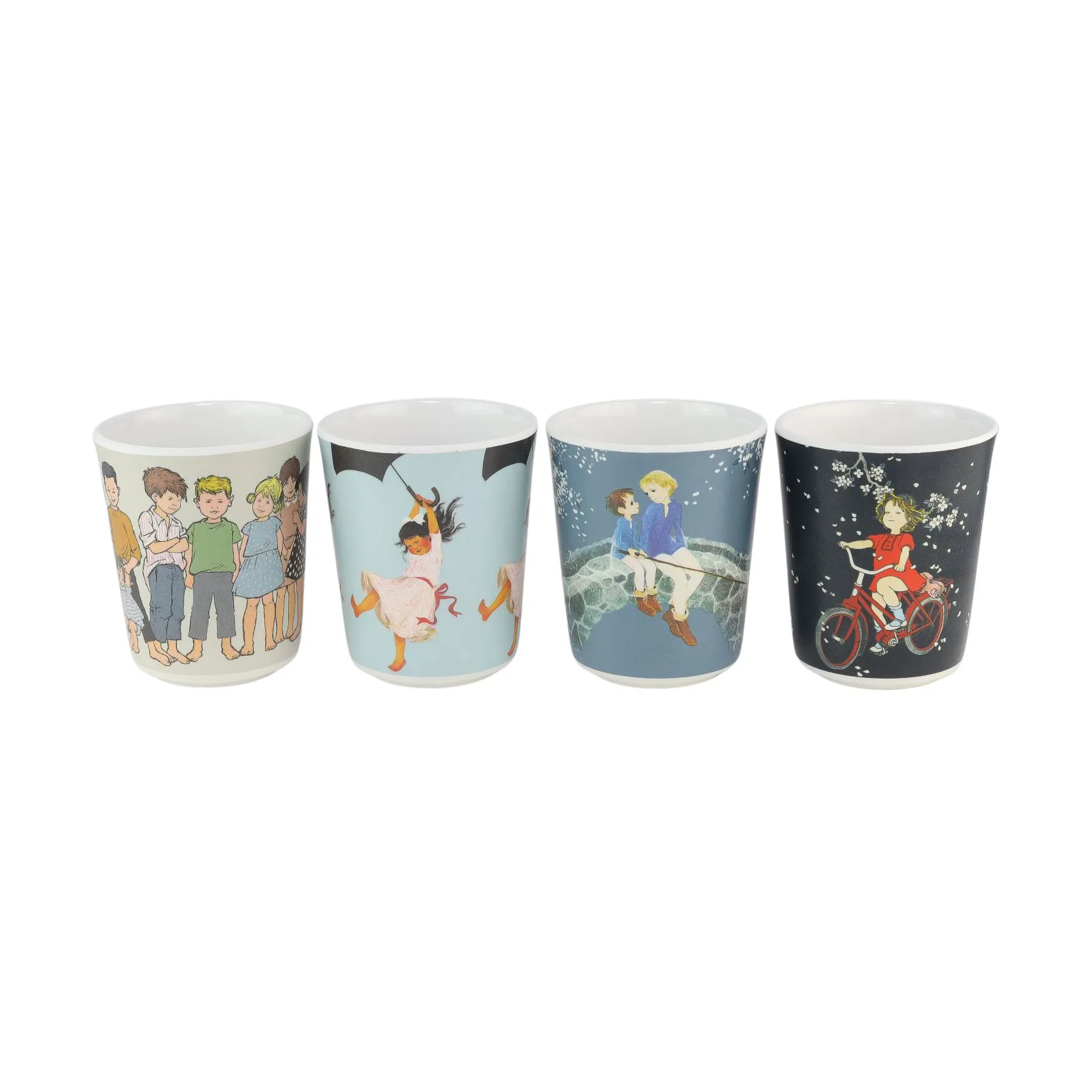 Tazze da collezione Astrid Lindgren 15 cl confezione da 4, Multi Rätt Start
