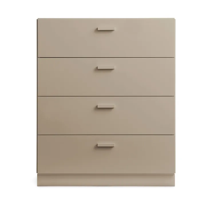 Relief cassettiera larga con base 82x92,2 cm beige - Relief