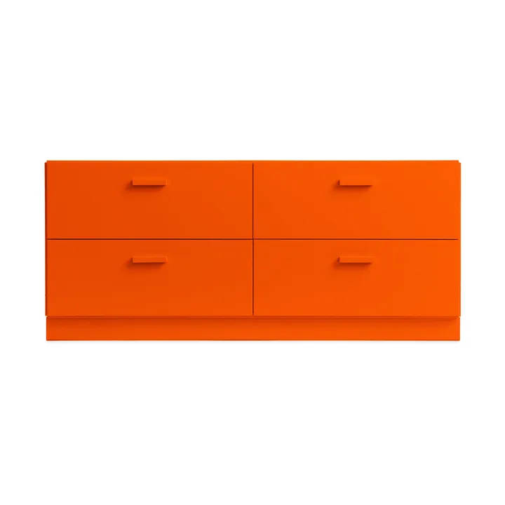 Relief mobile basso con base 123x46,6 cm arancione - Relief
