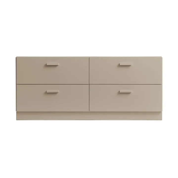 Relief mobile basso con base 123x46,6 cm beige - Relief