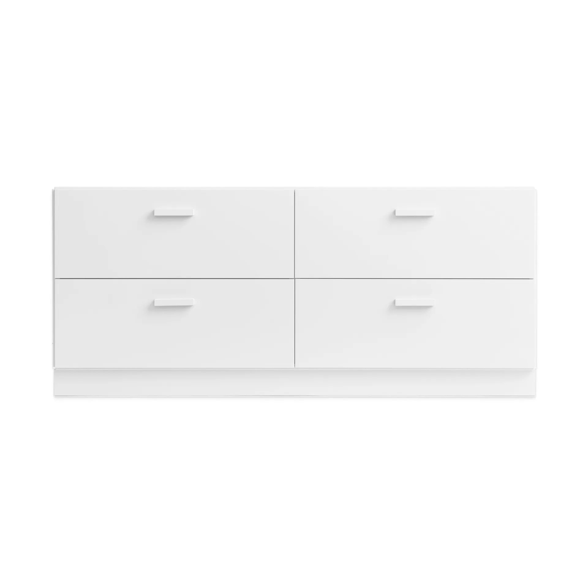 Relief mobile basso con base 123x46,6 cm bianco,  Relief