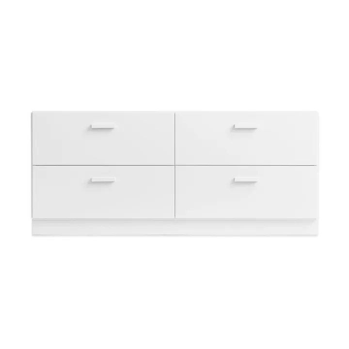 Relief mobile basso con base 123x46,6 cm bianco - Relief