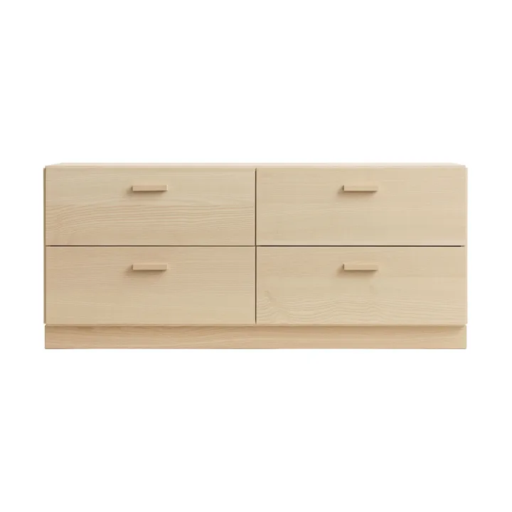 Relief mobile basso con base 123x46,6 cm frassino - Relief