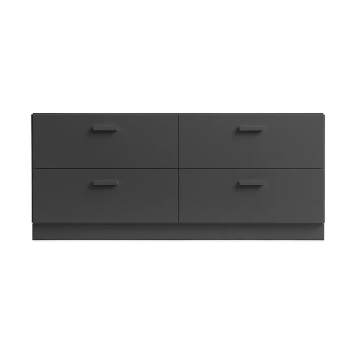 Relief mobile basso con base 123x46,6 cm grigio - Relief