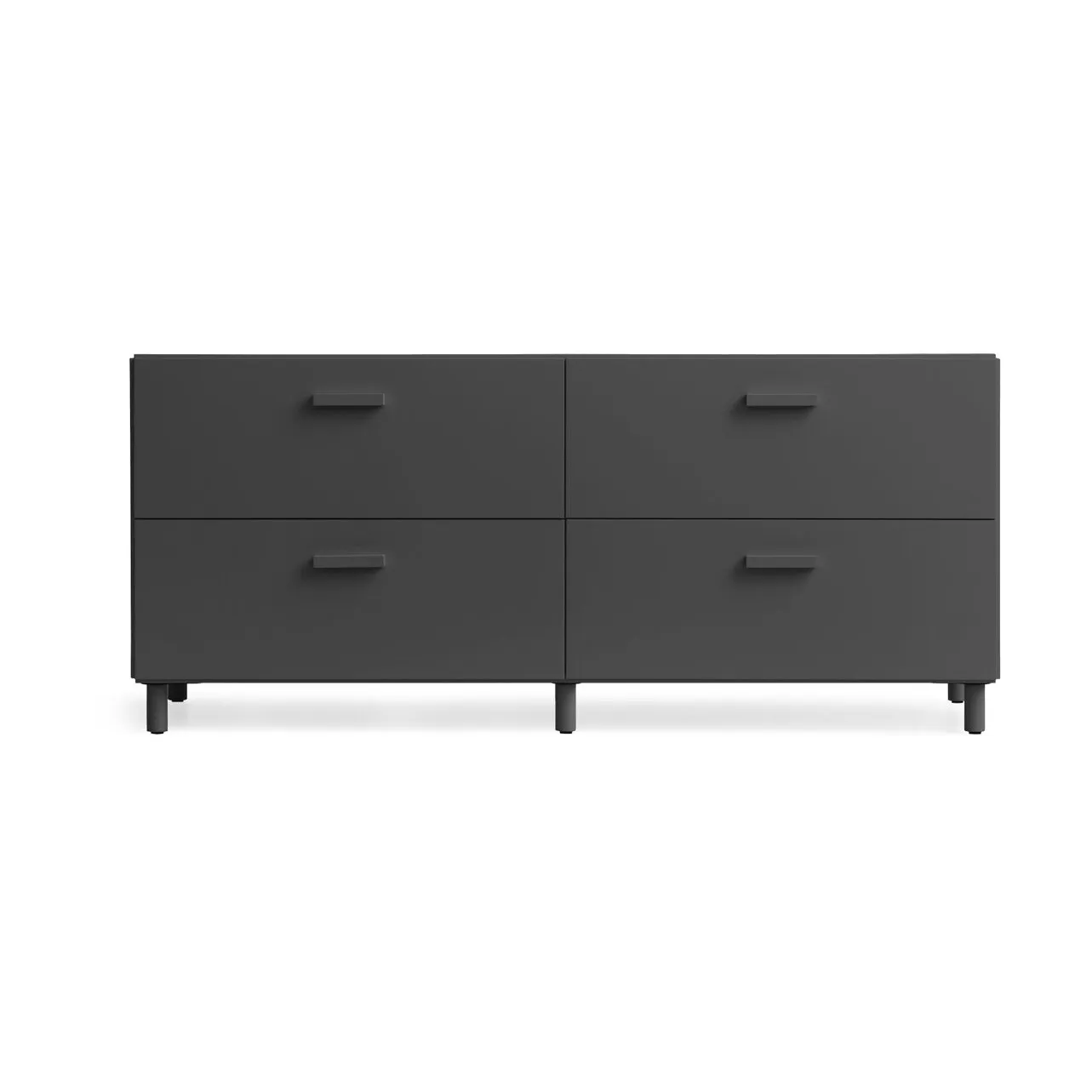 Relief mobile basso con gambe 123x46,6 cm grigio,  Relief