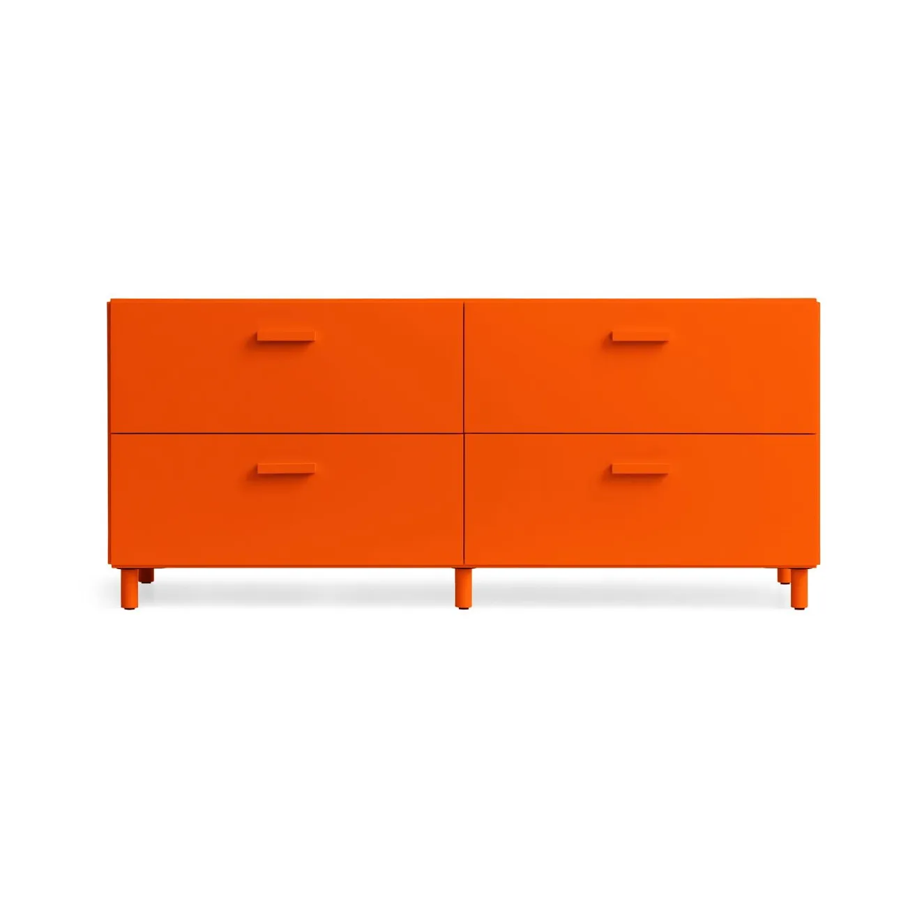 Relief scrivania bassa con gambe 123x46,6 cm arancione Relief