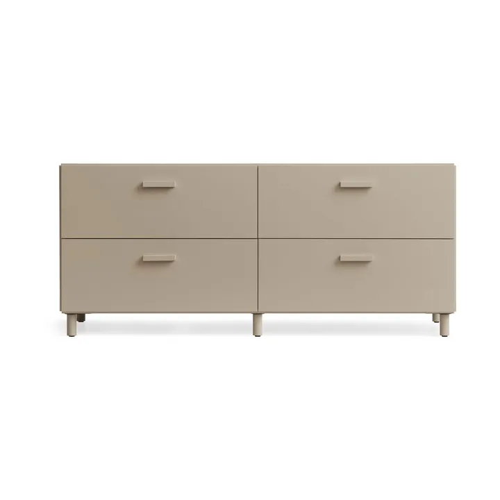 Relief scrivania bassa con gambe 123x46,6 cm beige - Relief