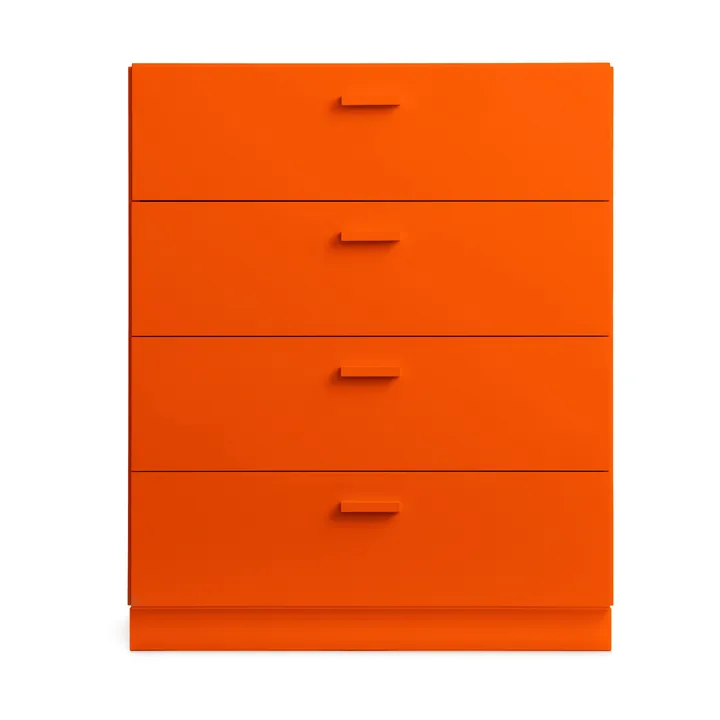 Relief scrivania larga con base 82x92,2 cm arancione - Relief