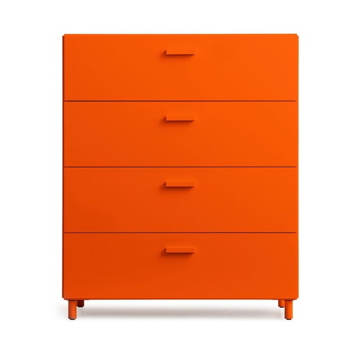 Relief scrivania larga con gambe 82x92,2 cm arancione - undefined - Relief