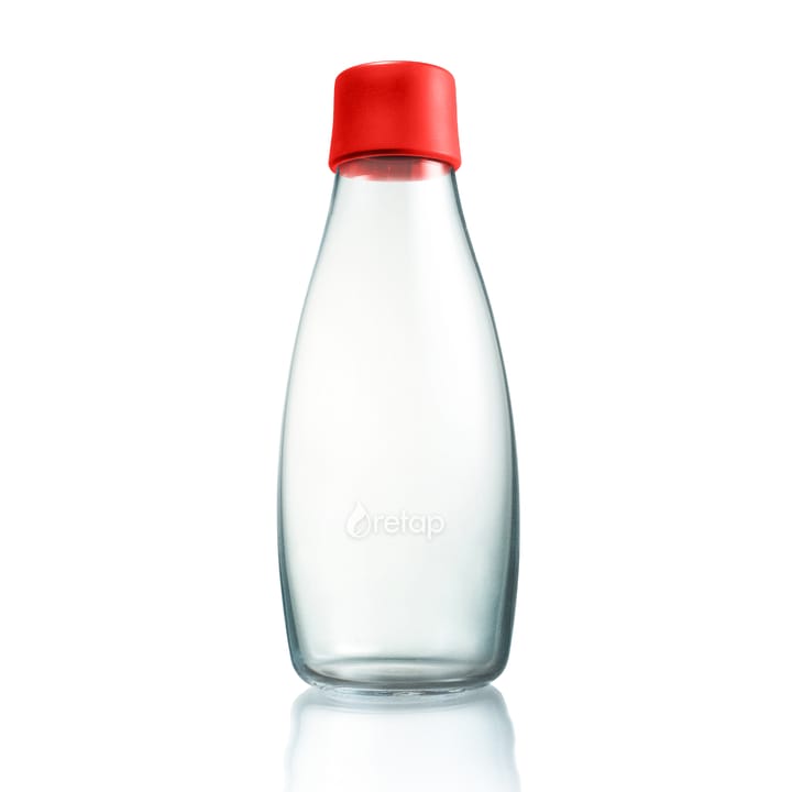Bottiglia in vetro Retap 0,5 L - rosso - Retap