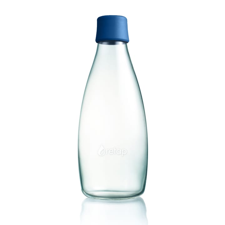 Bottiglia in vetro Retap 0,8 L - blu scuro - Retap