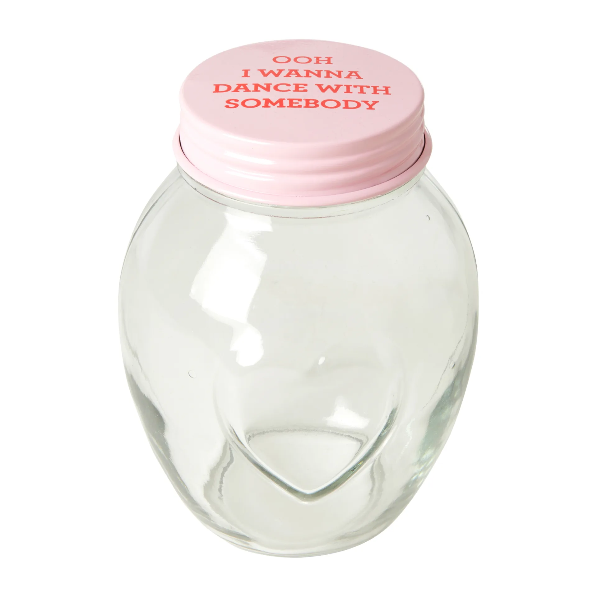 Barattolo in vetro con coperchio grande 1,8 litri, Rosa RICE