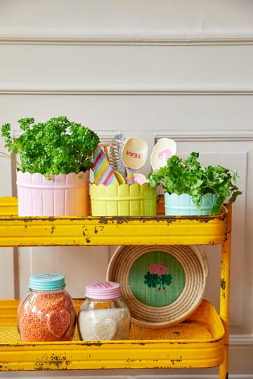 Barattolo in vetro con coperchio grande 1,8 litri - Rosa - RICE