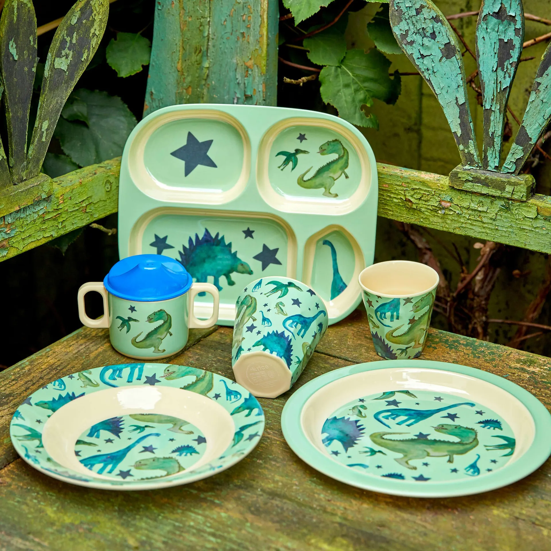 Bicchiere per bambini in melammina Rice, Dinosaurs RICE