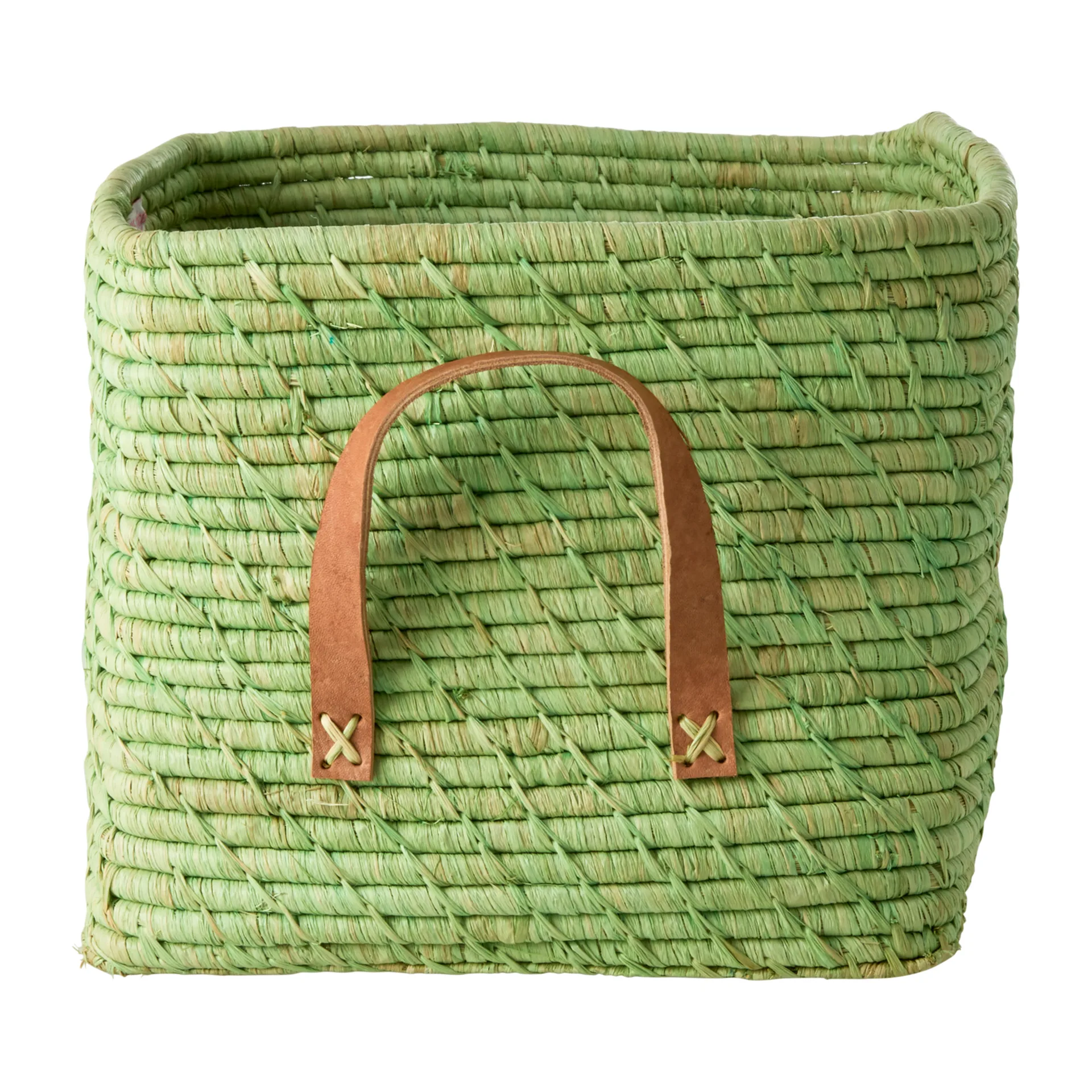 Cesto da conservazione in rafia Rice, Soft green RICE