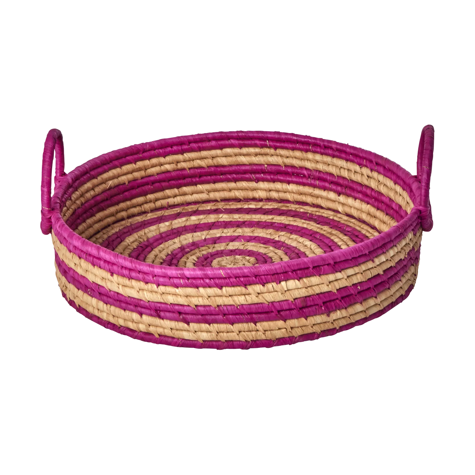 Cesto per il pane rotondo in rafia Rice, Melanzana RICE