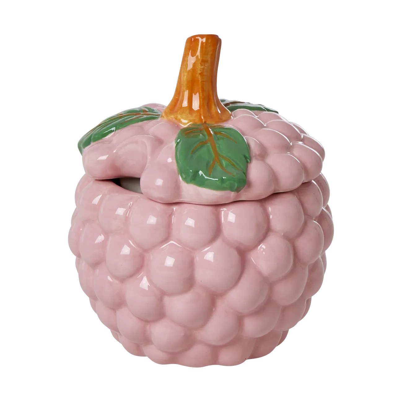 Ciotola in ceramica con coperchio Rice, Rosa RICE