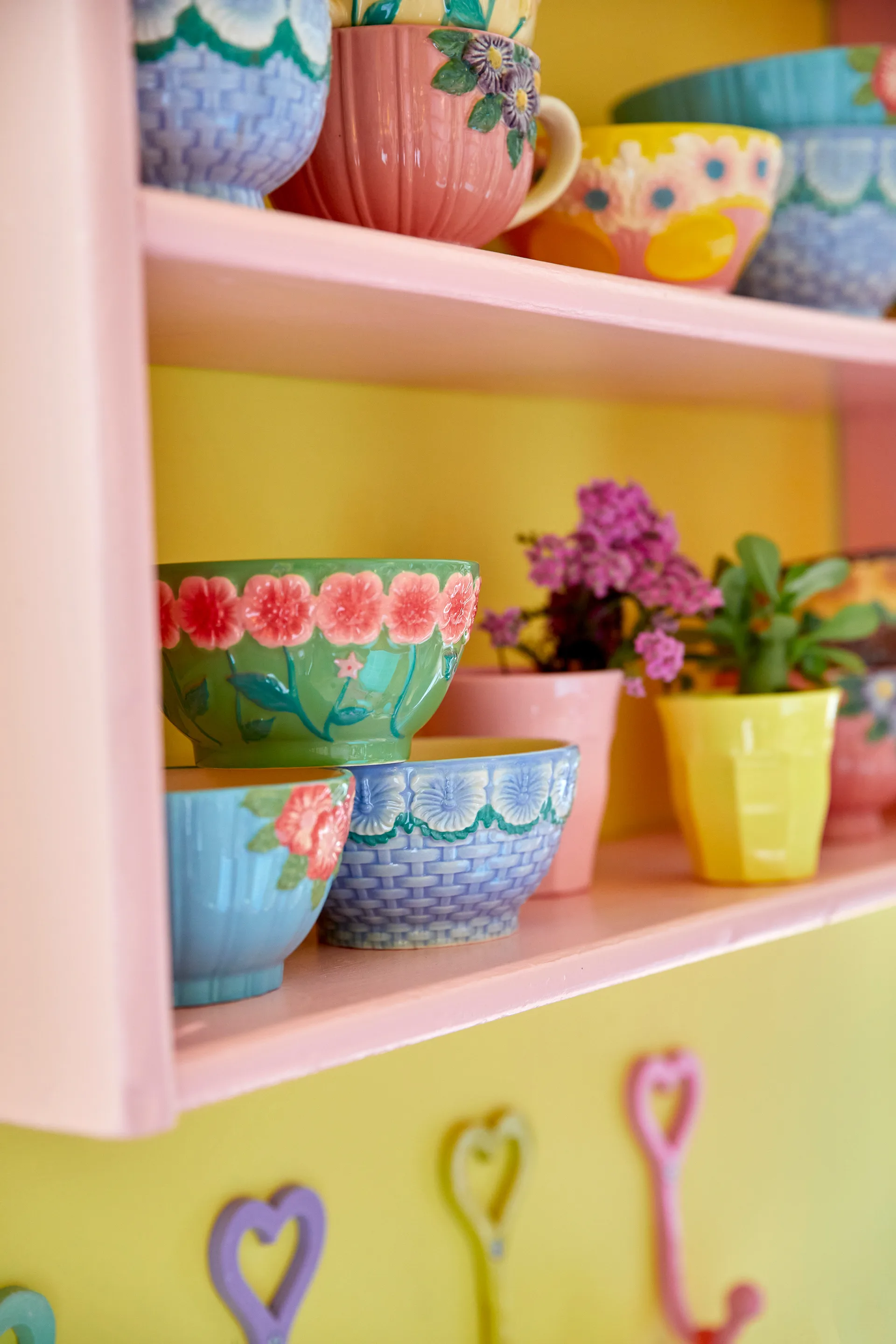 Ciotola in ceramica Embossed Flower Ø 12 cm Rice, Menta RICE