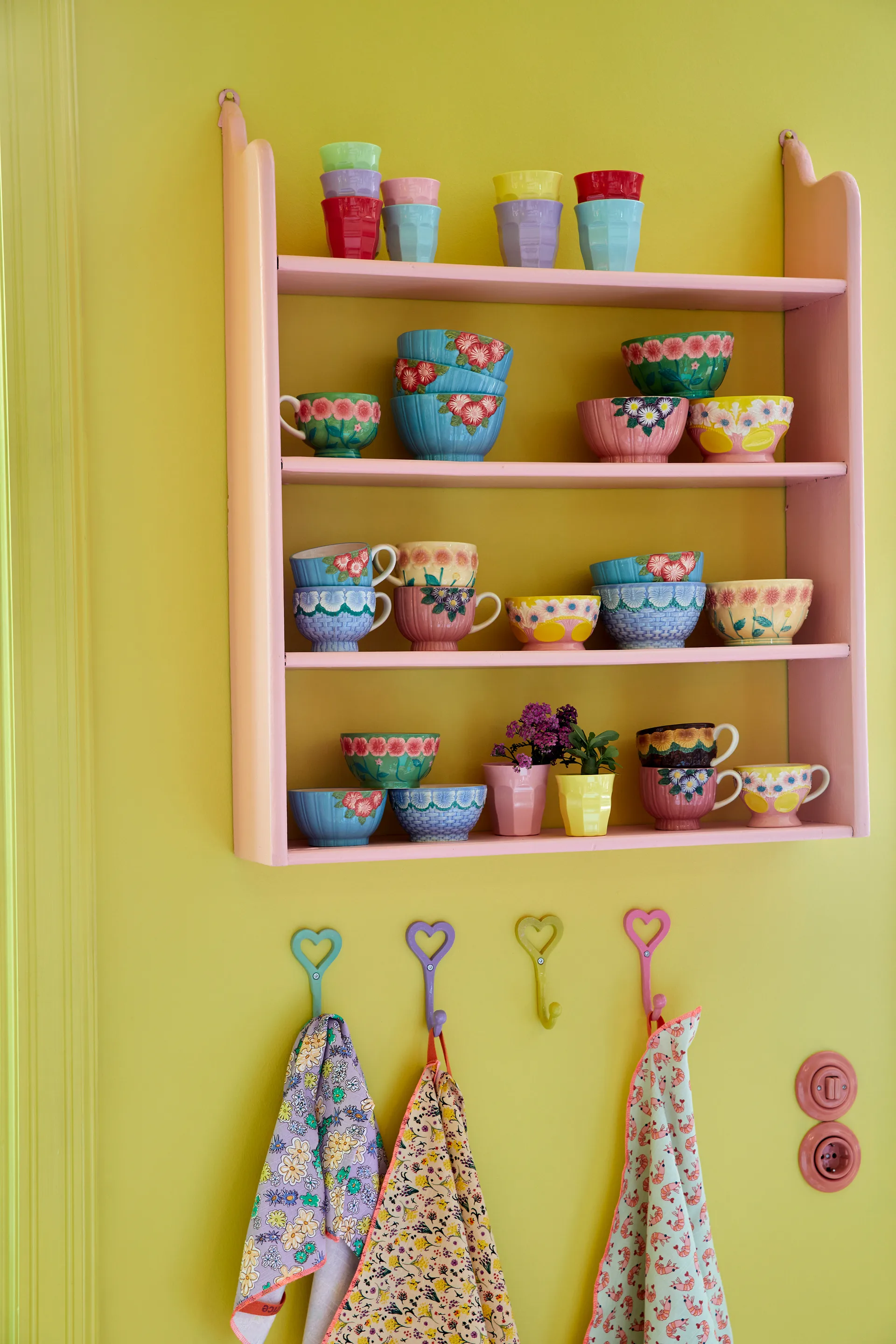 Ciotola in ceramica Embossed Flower Ø 12 cm Rice, Menta RICE