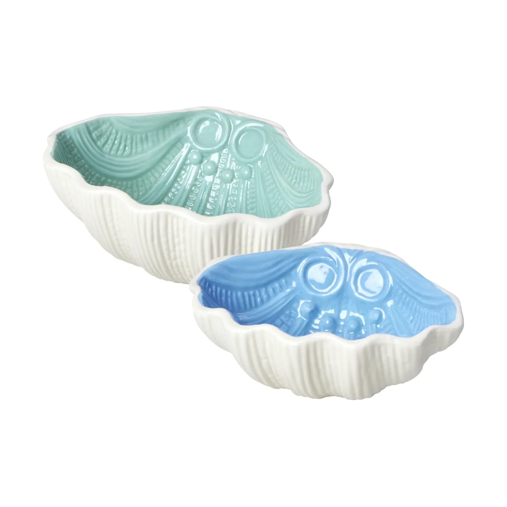 Ciotola in ceramica Rice 2 pezzi, Verde tenue RICE