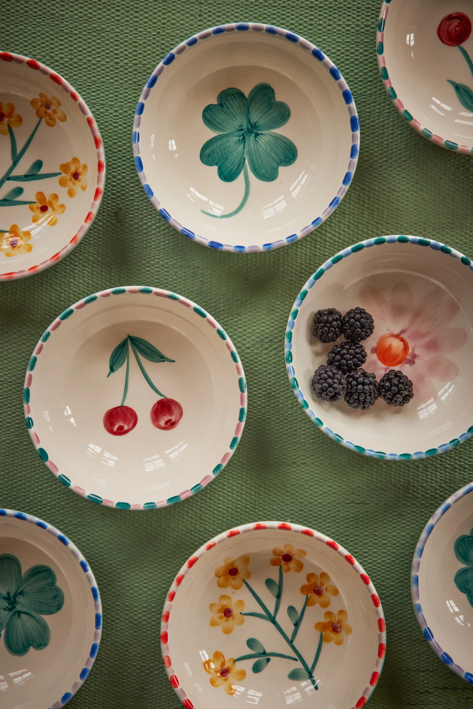 Ciotola in ceramica Rice 35 cl, Ciliegia-blue RICE