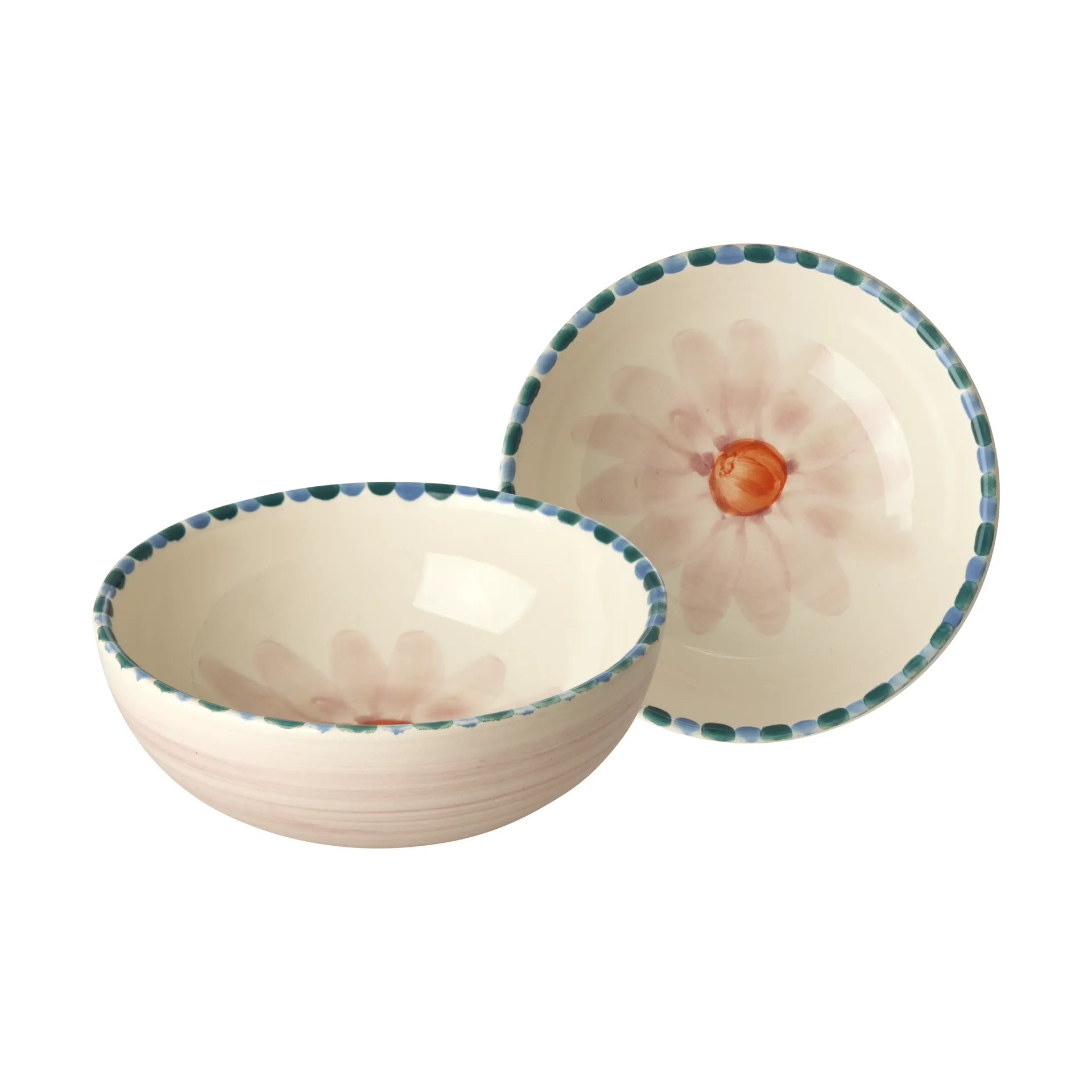 Ciotola in ceramica Rice 35 cl, Fiore rosa-lavanda RICE