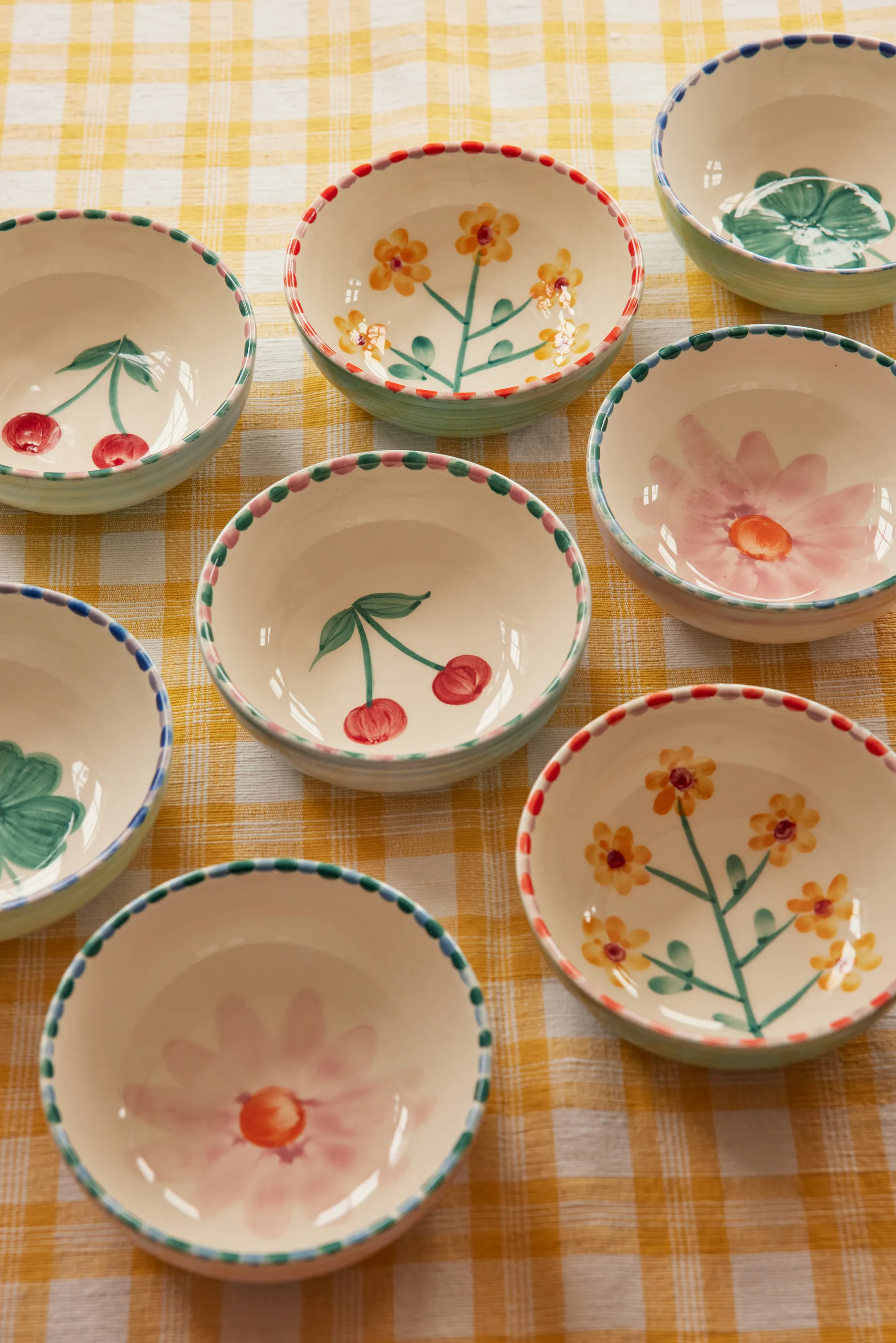 Ciotola in ceramica Rice 35 cl, Fiore rosa-lavanda RICE