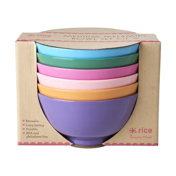 Ciotola in melamina Rice media Ø15 cm, 6 pezzi - Multi - RICE