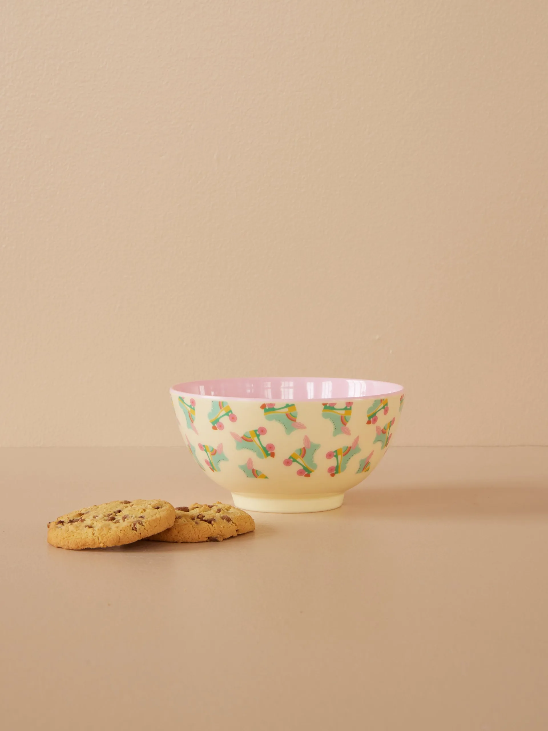 Ciotola per bambini in melamina piccola Rice Ø15 cm, Pattini a rotelle RICE