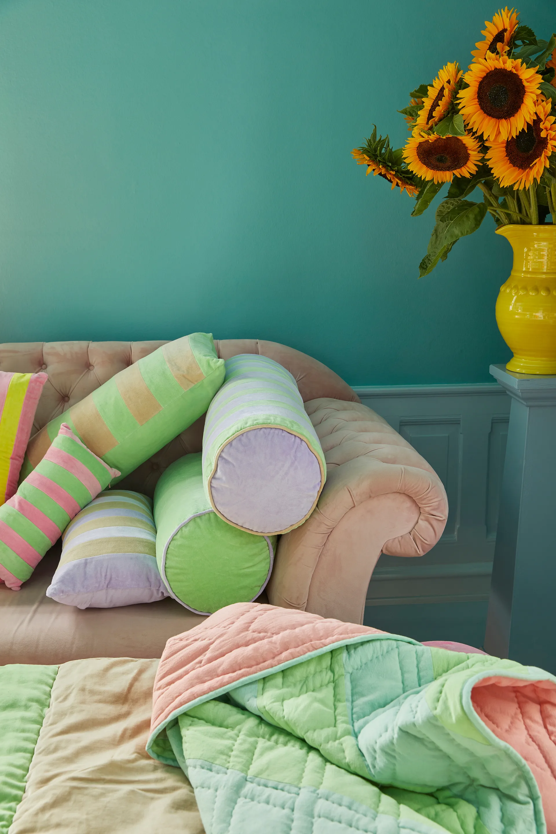 Cuscino Rice 40x80 cm, Neon green-beige RICE