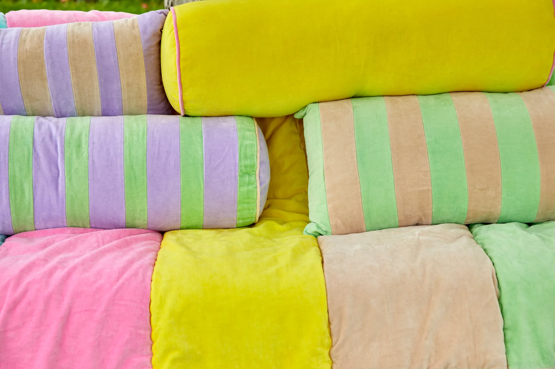 Cuscino Rice 40x80 cm, Neon green-beige RICE