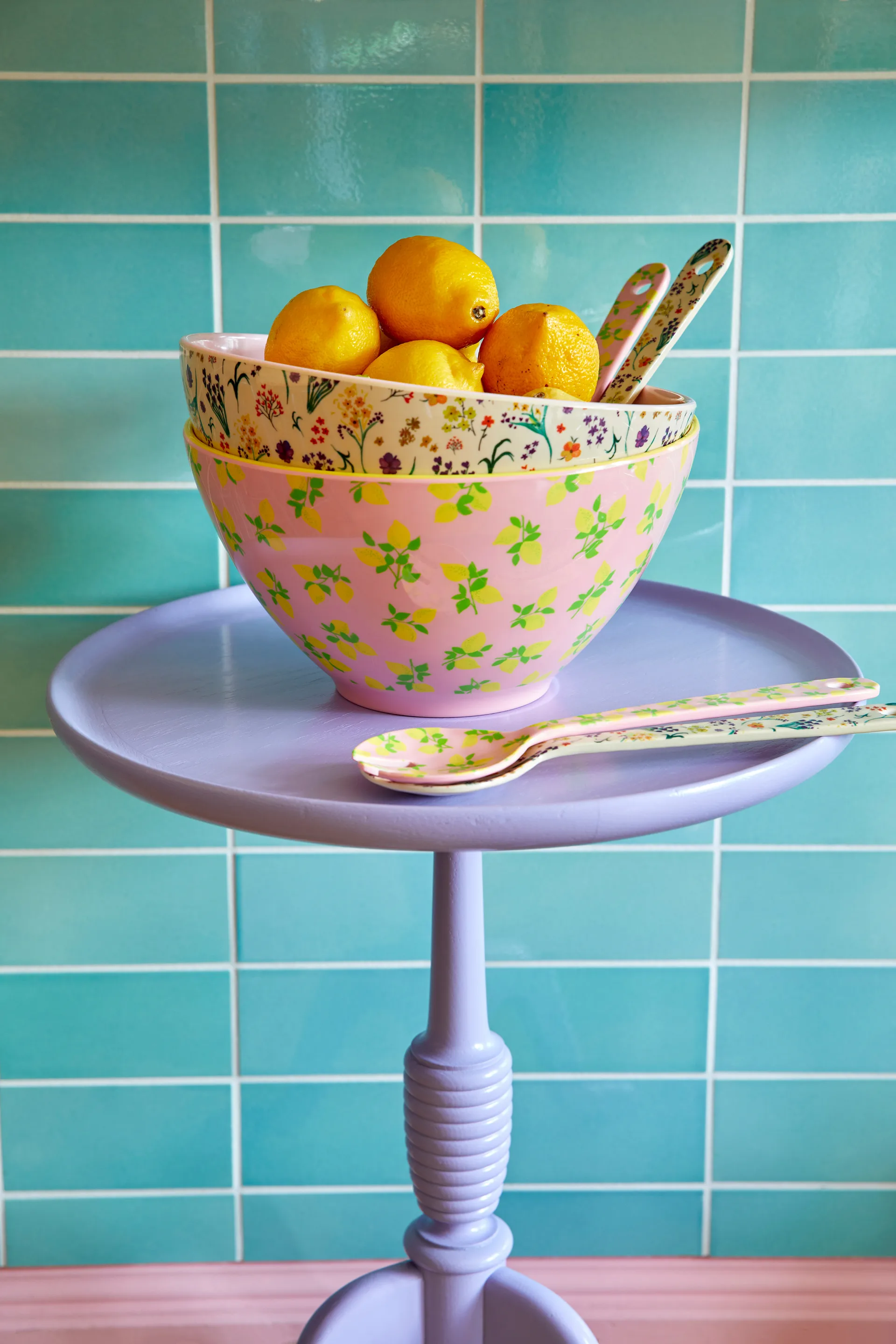 Insalatiera in melammina Rice Ø 26,5 cm, Wild flowers RICE