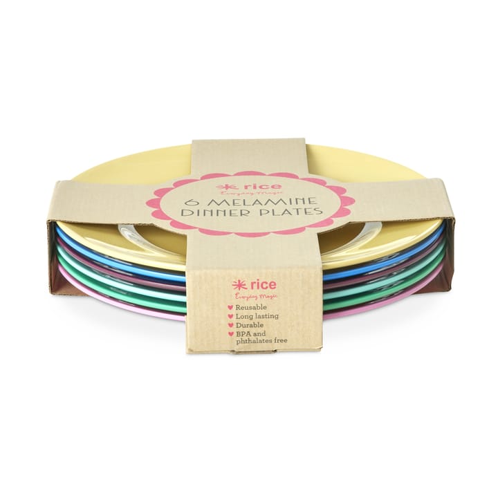 Piatti in melamina Rice Ø26 cm 6 pezzi - Show your true colors - RICE