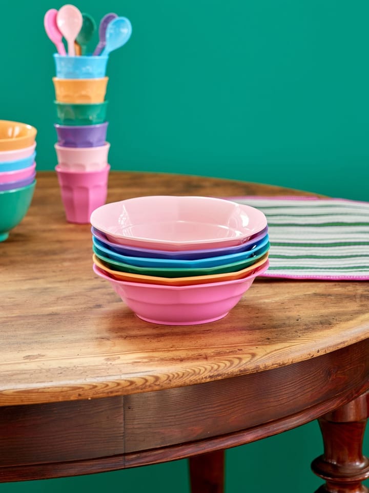 Piatto fondo per zuppa Rice in melammina Ø19 cm, 6 pezzi, Multicolore RICE