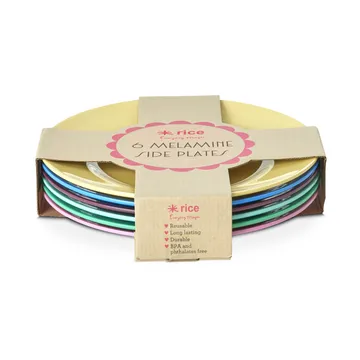 Piatto in melamina Rice Ø21 cm confezione da 6 - Show your true colors - RICE